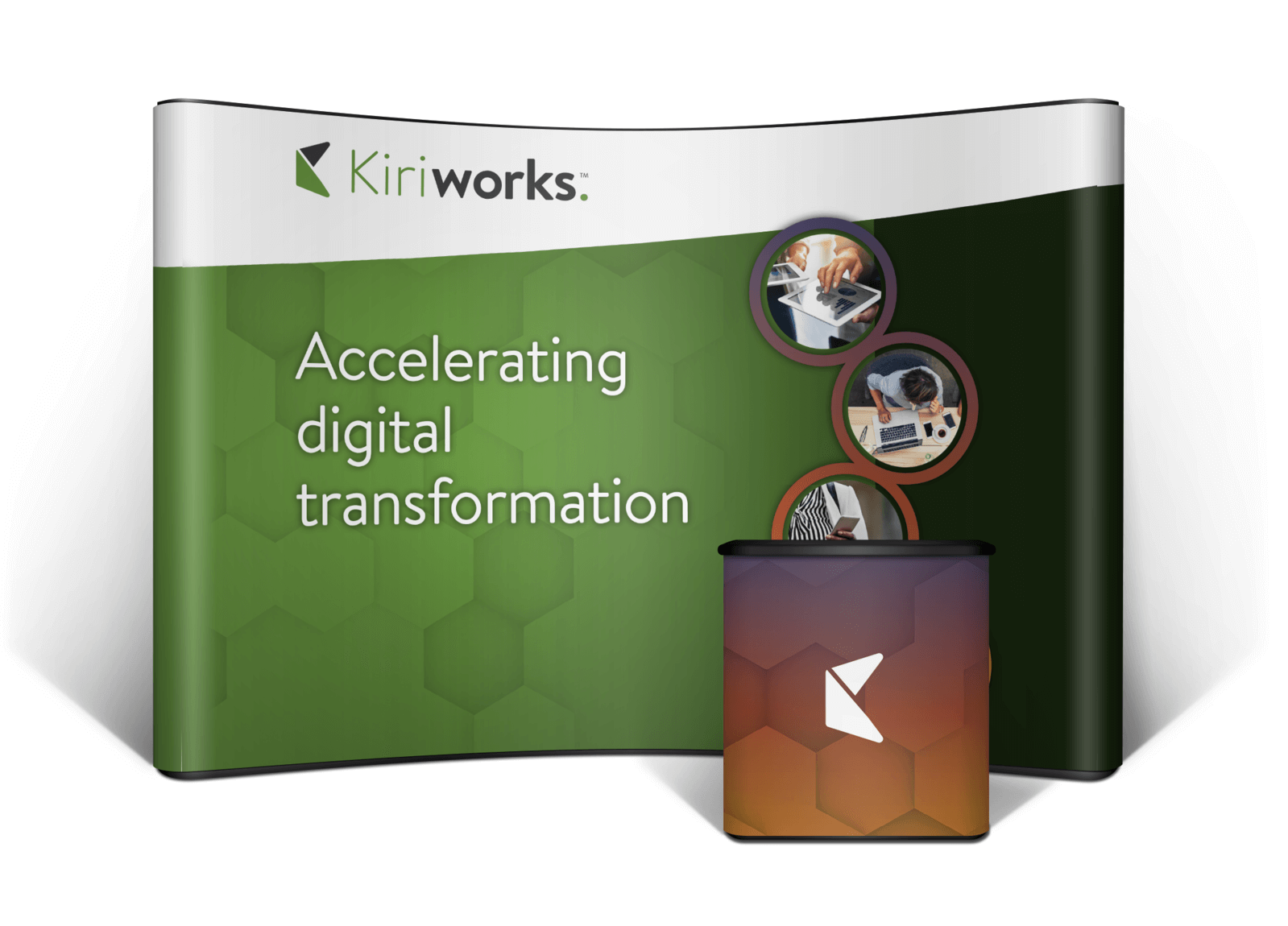 Kiriworks trade show mockup