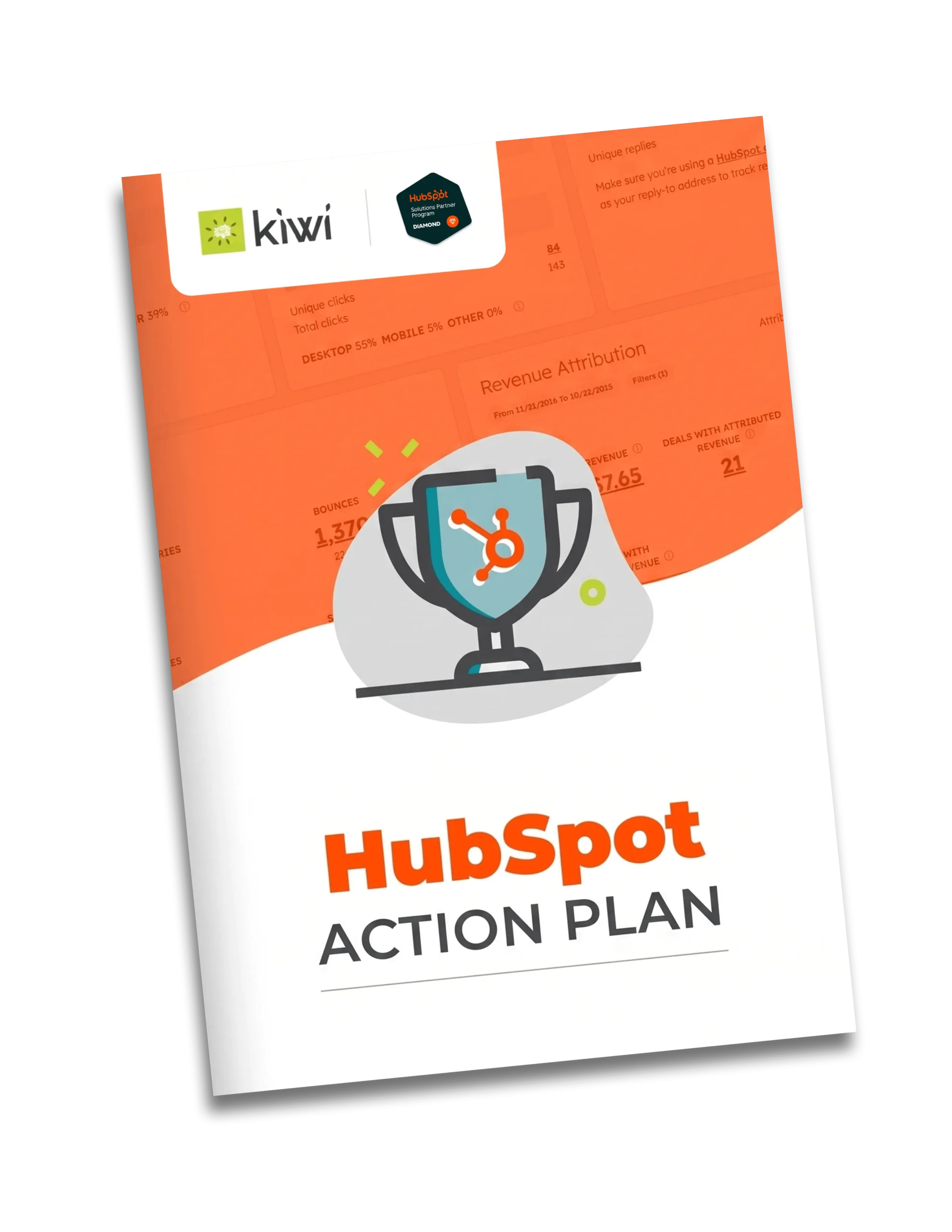 Booklet of a HubSpot Action Plan with details on how to optimize HubSpot for your business